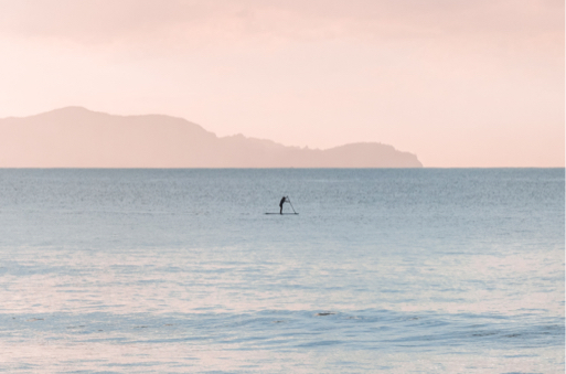 paddle boarder